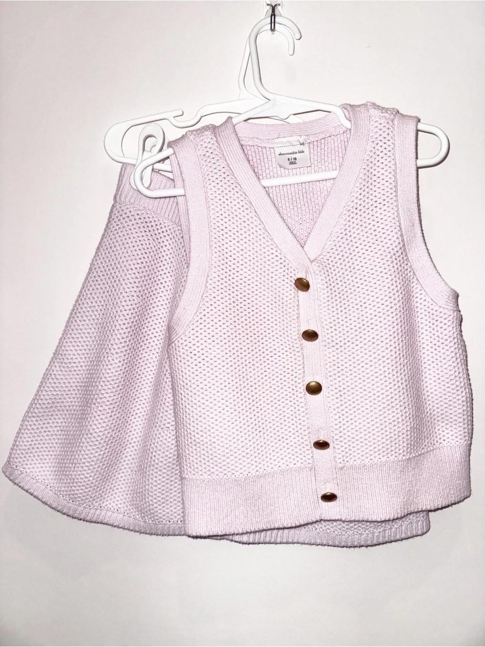 abercrombie kids Light Pink Knit Vest and Skort